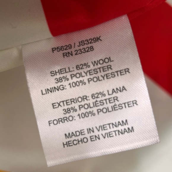 Pendleton Pea Coat Womens Large Black Wool Blend Hooded Rosyln Toggle Duffle - Picture 10 of 10